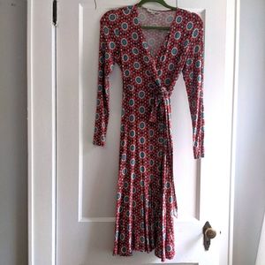 Boden faux wrap dress